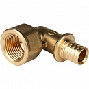 Купить Угольник-переходник с внутренней резьбой 16xG 1/2" для труб из сшитого полиэтилена аксиальный  STOUT